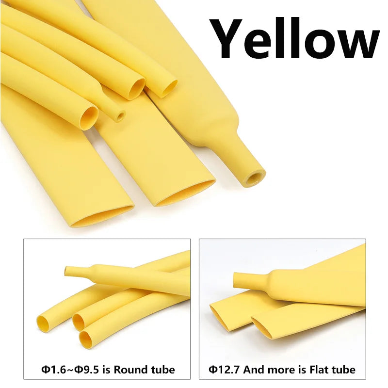 3Meters 3 1 Heat Shrink Tube With Glue Colorful 1.6-50mm Dual Wall Adhesive Lined Polyolefin Shrinkin Wrap Cable Protect Sleeve