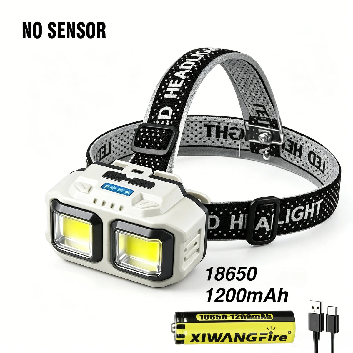 Super Bright Led Headlamp Use 18650 Battery Rechargeable Fishing Headlight Outdoor Hunting Camping Waterproof Head Light