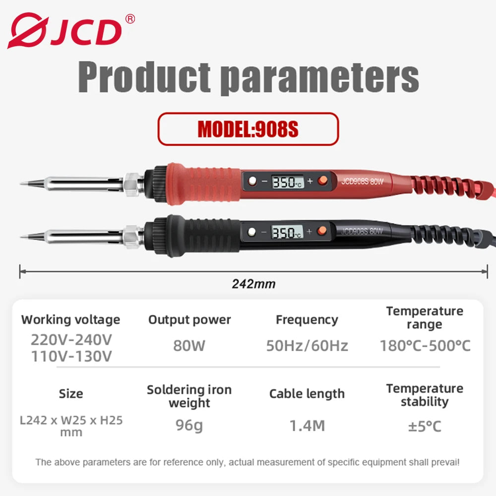 JCD 60W/80W Electric Soldering Iron Adjustable Temperature D
