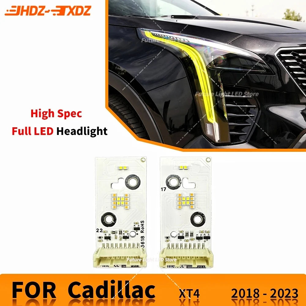 DRL Chip Boards 10000061255-02 Full LED Headlight For Cadillac XT4 2018-2023