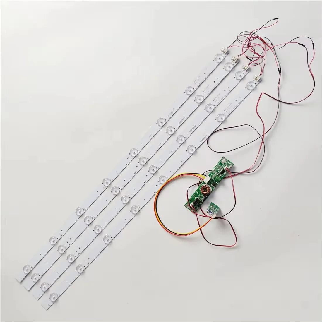 4PCS 630mm LED Backlight STRIP 8 Lamp LENS with Inverter for