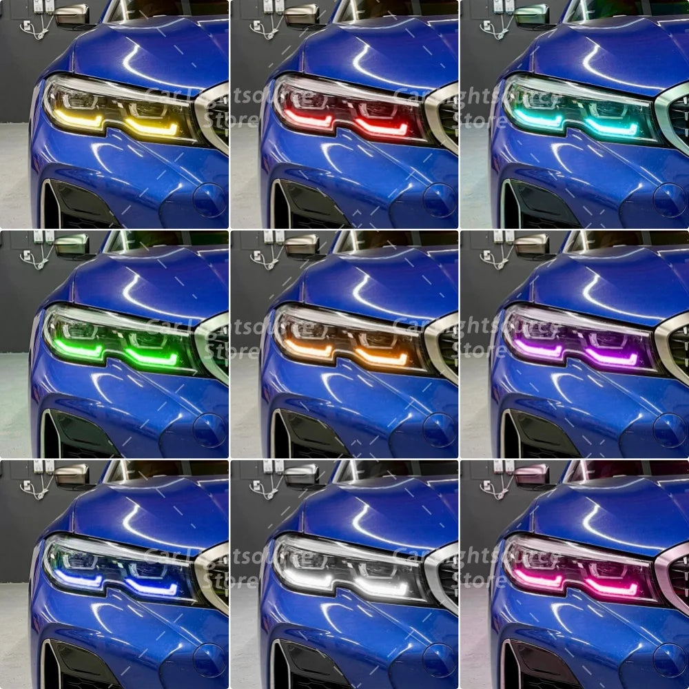 Angel Eye LED DRL Boards Lights For BMW 3 Series G20 G21 2019-2022 Car Headlight Upgrade Daytime Running