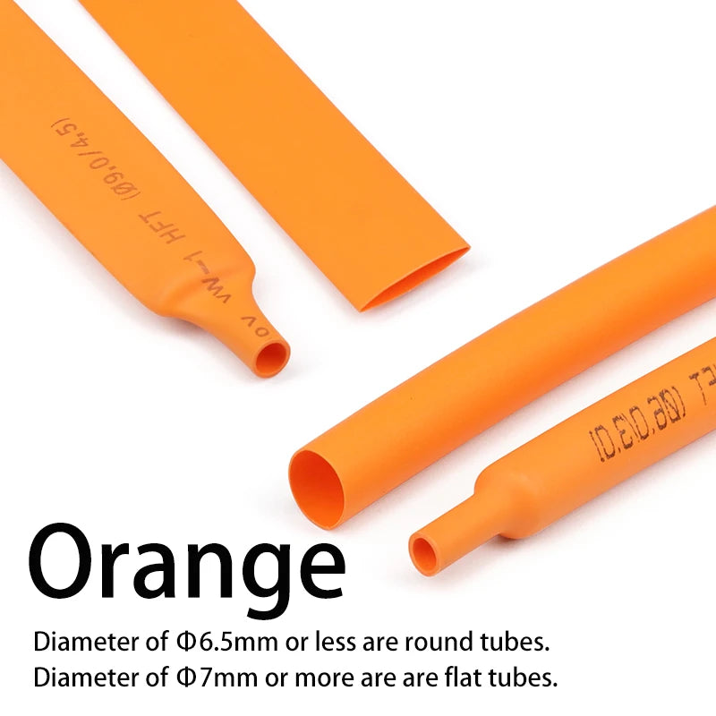 10Meters Heat Shrink Tube 2 1 Shrinkage Ratio Dia 0.6 0.8 1 1.5 2 2.5 3 4 5 6 mm Polyolefin Insulated Cable Sleeving 12 Colors