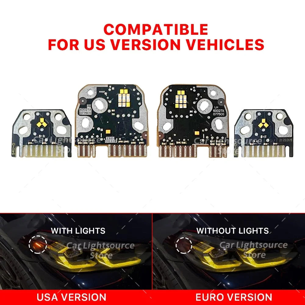 Angel Eye DRL LED Boards For BMW X3 X3M G01 X4 X4M G02 F97 F98 LCI 2021-2024 Headlight Daytime Running Light
