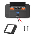 Dual PD USB C Adapters Outlet Car Charging Port Socket Wall Mount Accessories for Boat Marine Campers RV Truck Golf Cart 12/24V