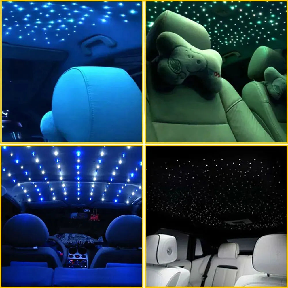 Car Starry Sky 1000pcs Bluetooth AppRGB Remote Control Starr