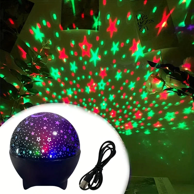 LED Night Light Starry Sky Galaxy Moon Projector Light Auto 