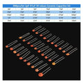 300/960pcs Ceramic Capacitors Kit 2pF-0.1uF Electronic Compo