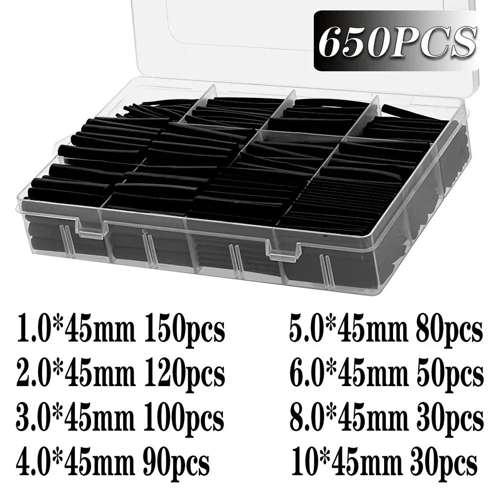 127-1060 pcs 2 1 Heat Shrink Tube Shrinking Assorted Polyolefin Insulation Sleeving Wire Cable Sleeves Wrap