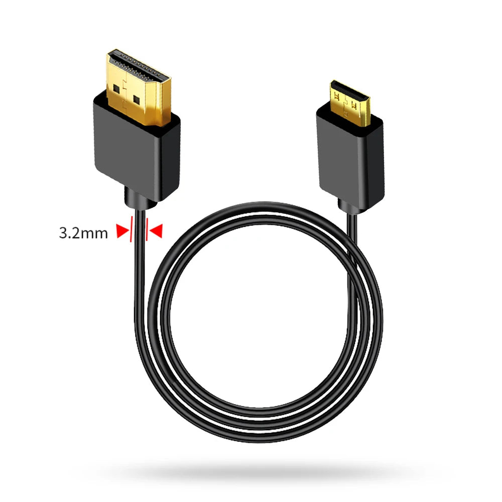 4K 60Hz 19+1 Core HD2.0 Cable Mini-HD/Micro-HD OD3.2 Ultra T