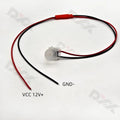 4pcs Mini Car Door Bowl Decoration Light Universal 12V Auto Interior Atmosphere Welcome Lamp Low Power LED Frosted Transparent