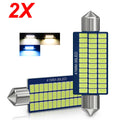 2PCS C10W C5W LED Bulb Canbus Festoon 31mm 36mm 39mm 41mm 12