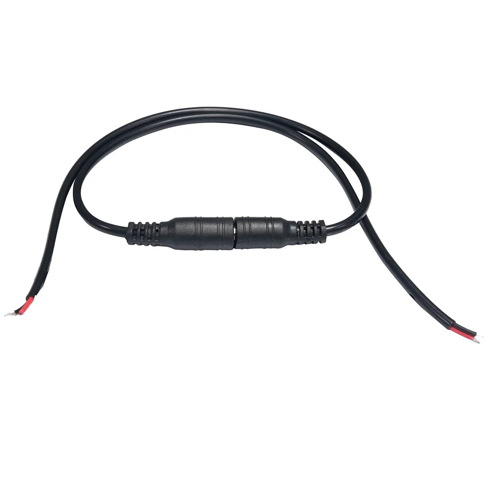 Black 15cm DC Cable 5.5 x 2.1mm DC Plug Jack Connector Wire 