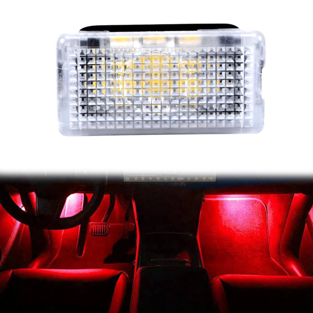 2/4/8pcs LED Car Light Bulbs Kit Trunk Frunk Door Puddle Light For Tesla Model 3 Y X S Easy Plug Replacement LED Interior Lamp