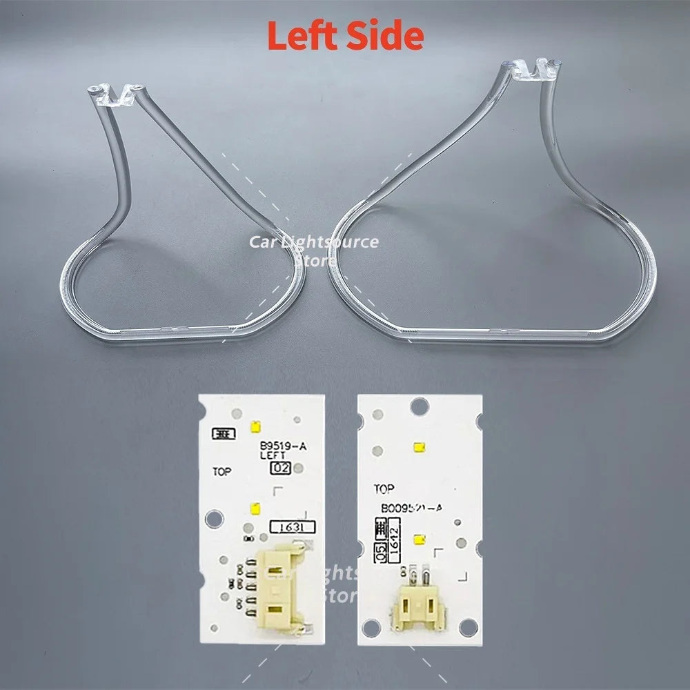 DRL LED Boards For BMW X1 F48 F49 2016-19 Headlight Tube Bar Angel Eye Light Guide Plate Daytime Running