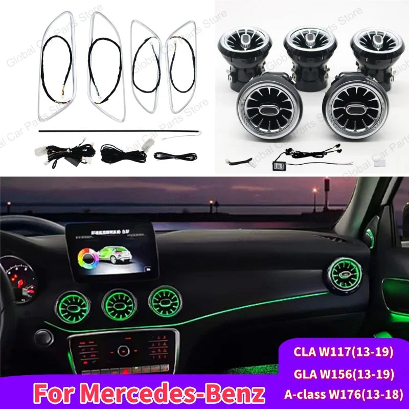 For Mercedes-Benz A CLA GLA W176 W117 W156 Led Car Air Vents