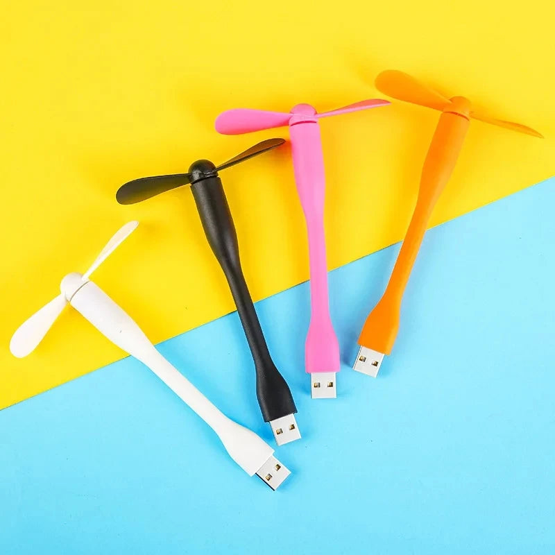 Mini USB Fan Flexible Bendable Cooling Fan For Power Bank La