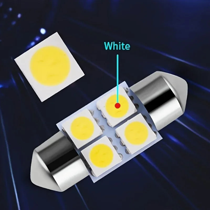 42Pcs T10 5050 Car LED Light Bulb Interior Dome Trunk Licens