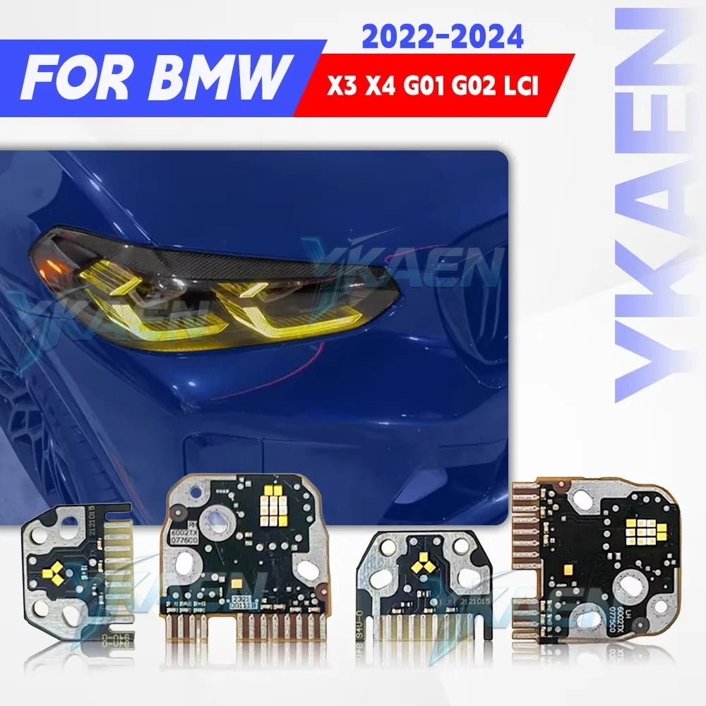 Angel Eye DRL LED Chips Boards For BMW X3 G01 X3M F97 X4 G02 X4M F98 LCI 2022-2024 Headlight Daytime Running