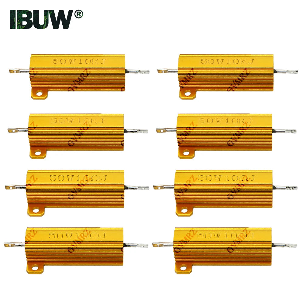 50W Aluminum Housing High Power Wirewound Resistor Assorted 