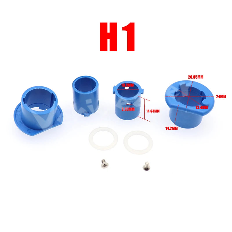 2pcs Car LED Halogen Headlight H1 Lamp Bulb Base Adapter Soc