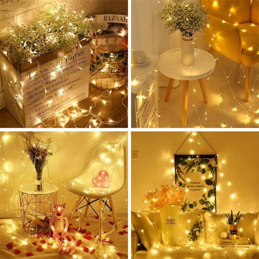 20M Fairy String Lights with Remote Control & Waterproof Bat