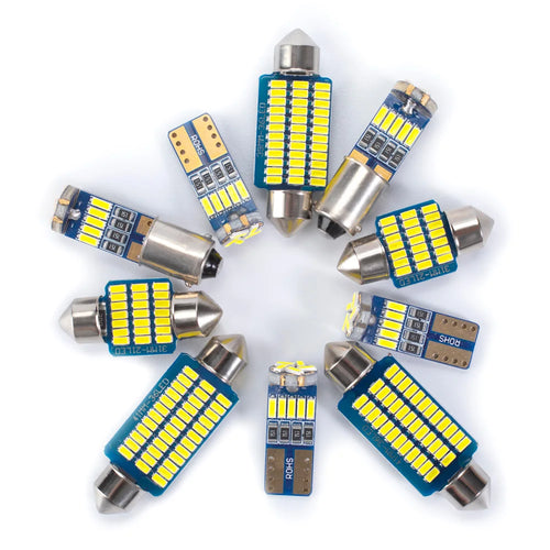 11-Piece LED Interior Light Kit for Hyundai HB20X HB20S HB20 2013-2019 - Canbus Error-Free Interior Bulbs