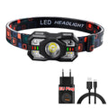 IR Motion Sensor Head Lamp Rechargeable Headlight Portable Induction LED Headlamp Waterproof Head Flashlight for Camping Fishing
