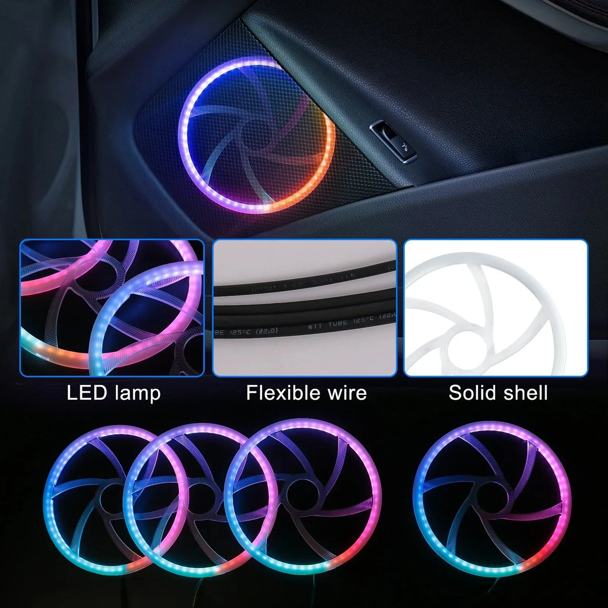 18/20/22 in1 Premium Automotive LED Interior Ambient Light 6