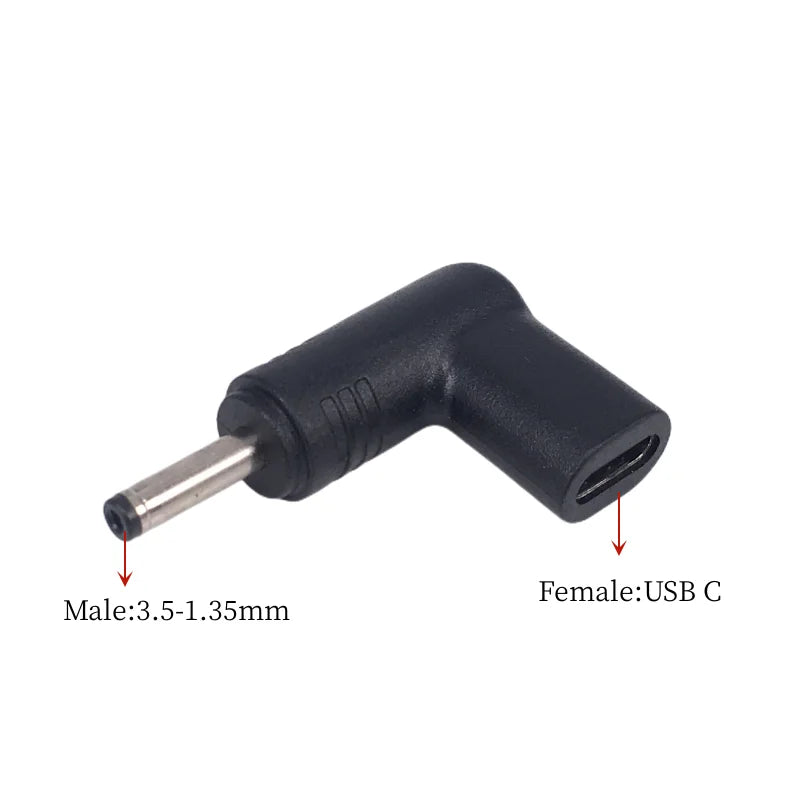 USB C PD to DC Power Connector Universal 5V 9V 12V 15V 19V TypeC to DC Jack Plug Charge Adapter Converter for Router Tablet Fan