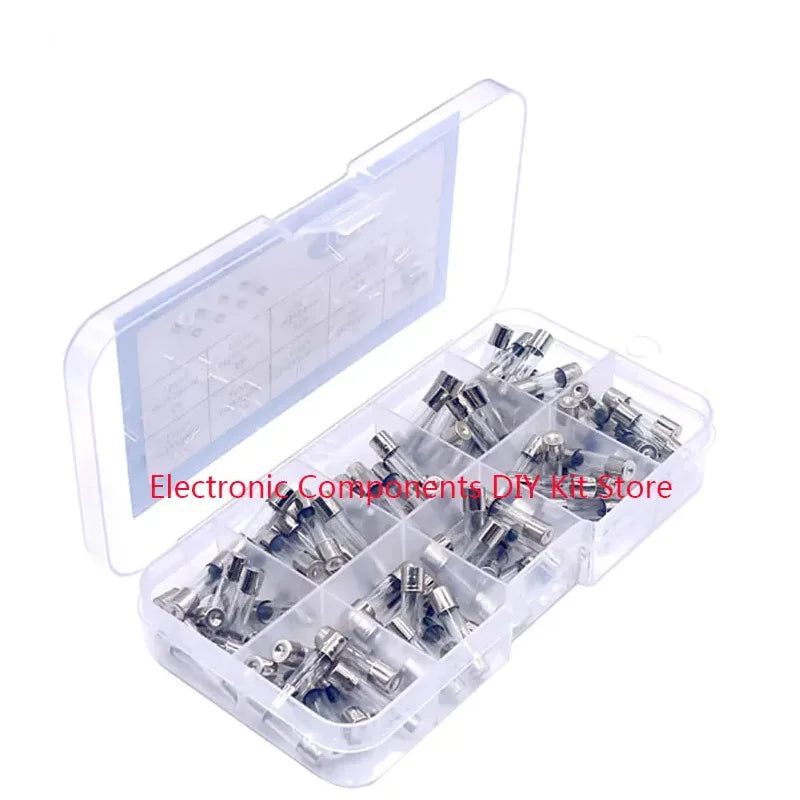 100/72pcs Car Fast-blow Glass Fuses Car Glass Tube Fuses 0.2