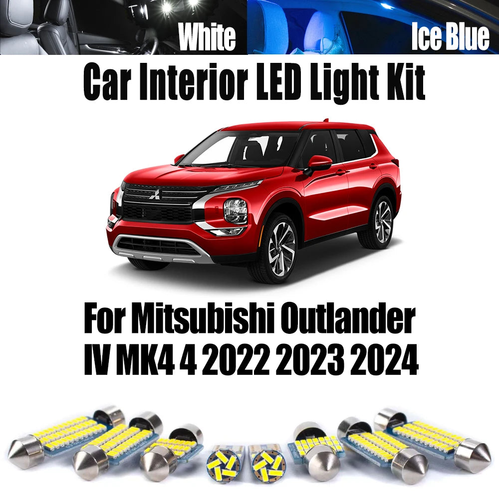 14-Piece LED Interior Light Kit for Mitsubishi MK4 - Canbus Error-Free Interior Bulbs