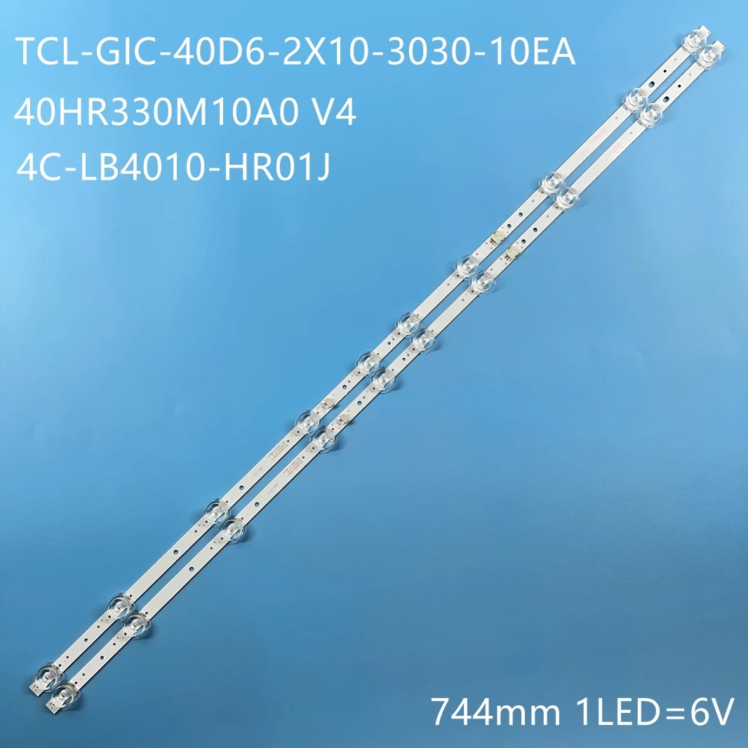 LED Backlight Strip for 40"TV TCL 40S6500 40D3000 40S6500FS 40D6 10X2 40HR330M10A0 V4 4C-LB4010-HR01J HR02J