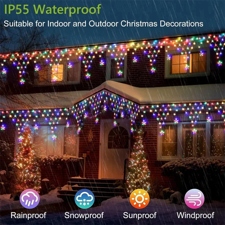 2024 New LED Net Mesh Fairy String Light EU/US Plug 8 Modes 