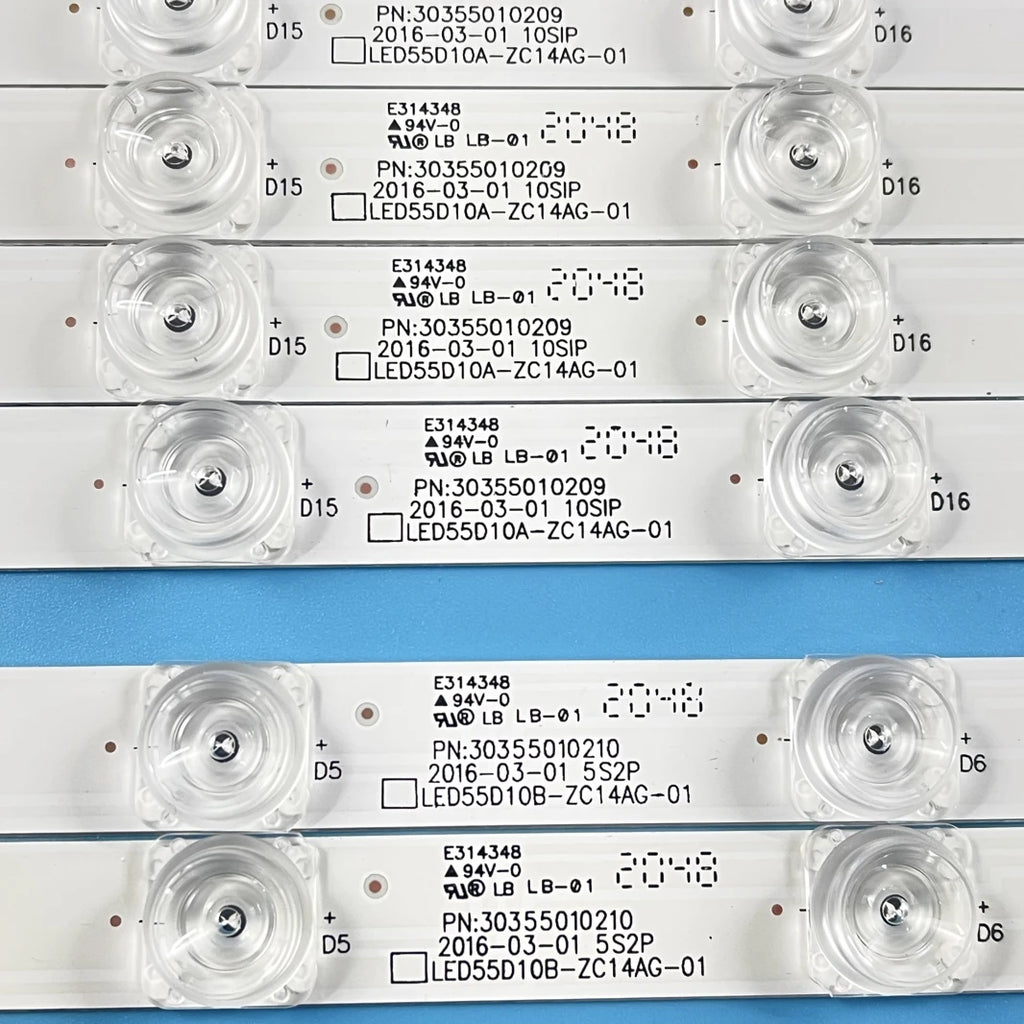 LED Backlight Strip for KIVI 55UX10S ERISSON 55ULES76T2 TF-LED55S37T2SU LED55K36U LED55K35U LS55AL88U71