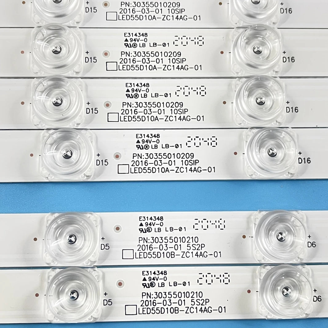 LED Backlight Strip for KIVI 55UX10S ERISSON 55ULES76T2 TF-LED55S37T2SU LED55K36U LED55K35U LS55AL88U71