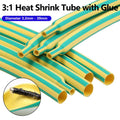 Yellow-Green 3 1 Heat Shrink Tube With Glue 1.6mm - 50mm Dua