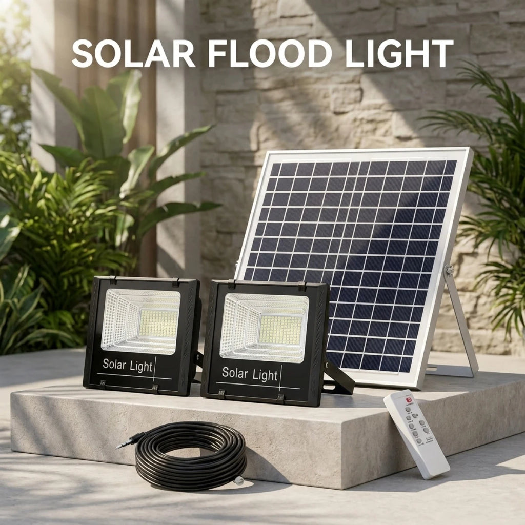 12000/8000mah Outdoor Solar Light 2 Head Solar Lamp Waterpro