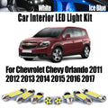 13-Piece LED Interior Light Kit for Chevrolet 2011-2015 - Canbus Error-Free Interior Bulbs