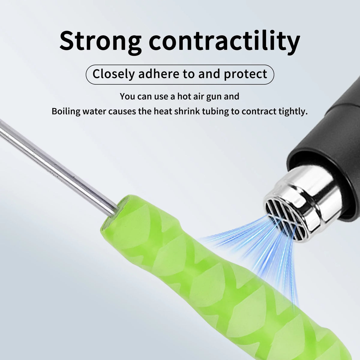 1M Anti-Slip Heat Shrink Tube 2 1 Fluorescent Color Luminous