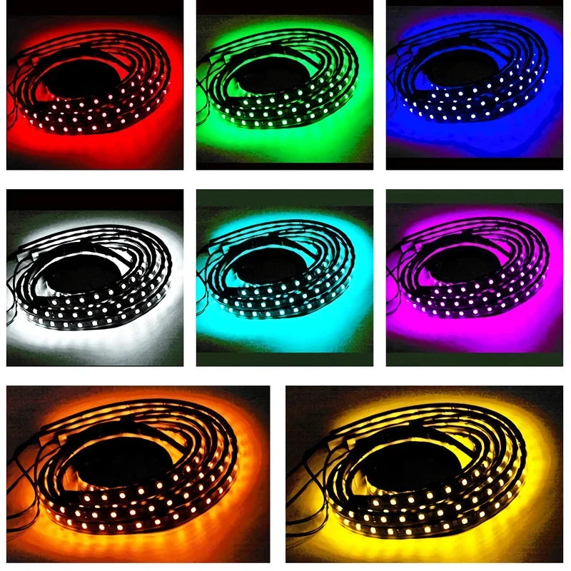 Car Underglow Neon Light Flexible LED Strip Underbody Remote