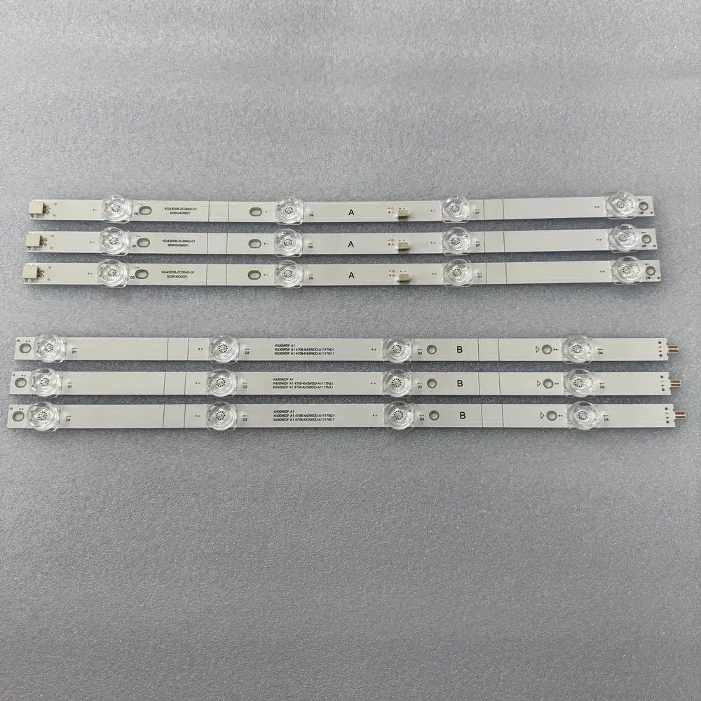 LED Backlight Strip for8LED For Onn Wm43d1s-fatsc Sanyo Fw43r41km K430WDF A1 Atvio 43d1s-fatsc 3V