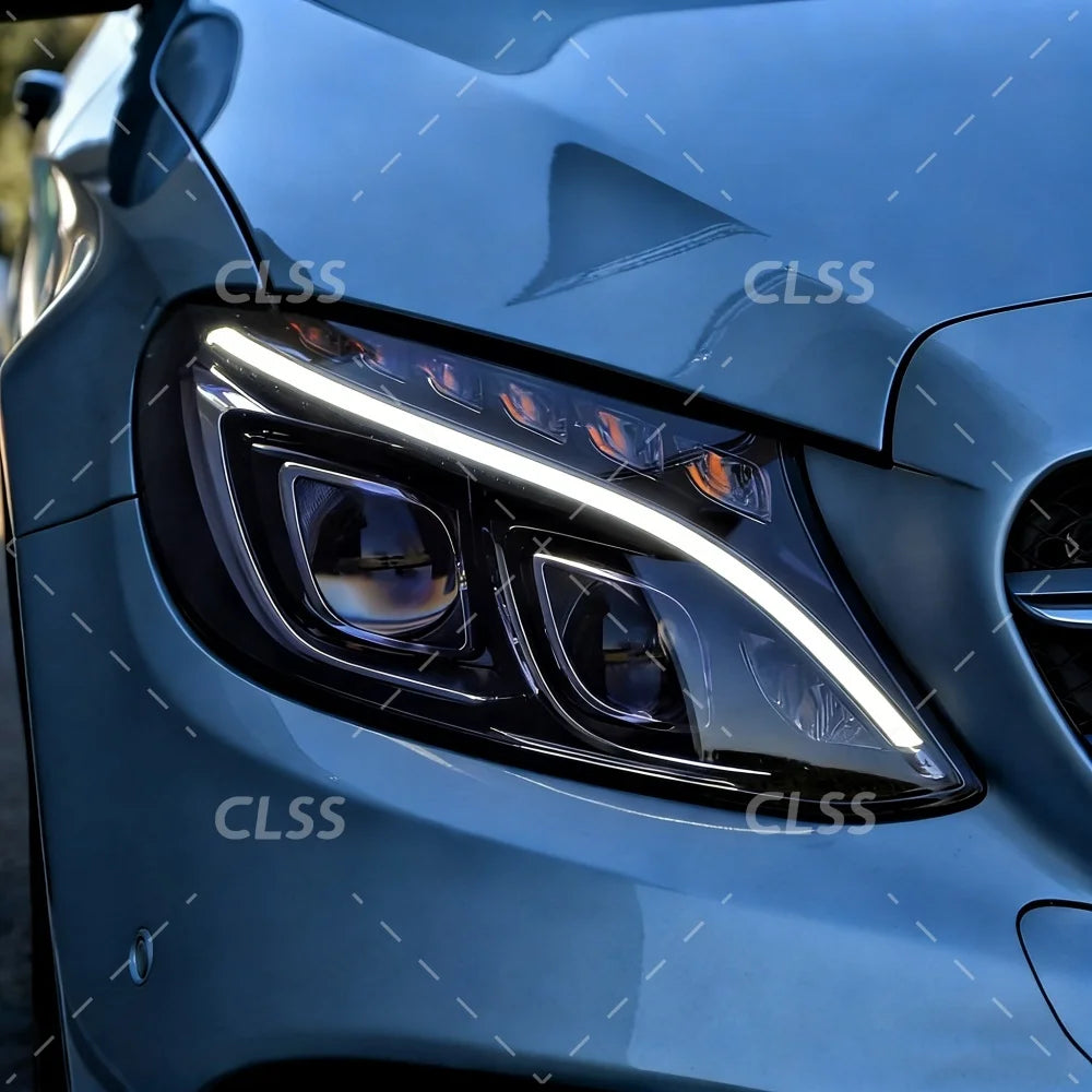 DRL LED Boards Lightsource For Mercedes-Benz C Class W205 C300 C350 2015-2018 Headlight Daytime Running Light