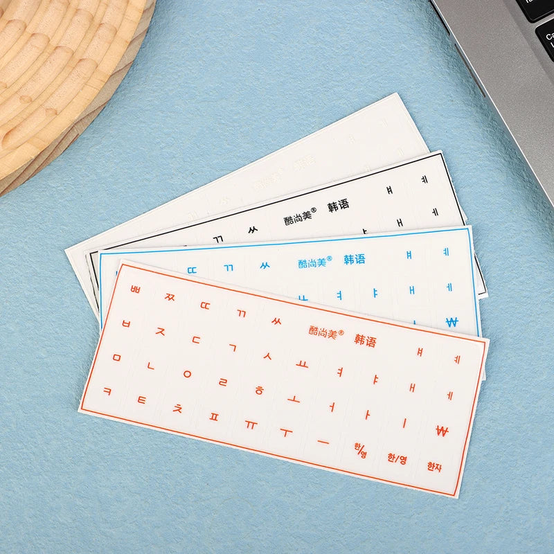 Korean German Transparent Tear Off Keyboard Stickers Univers