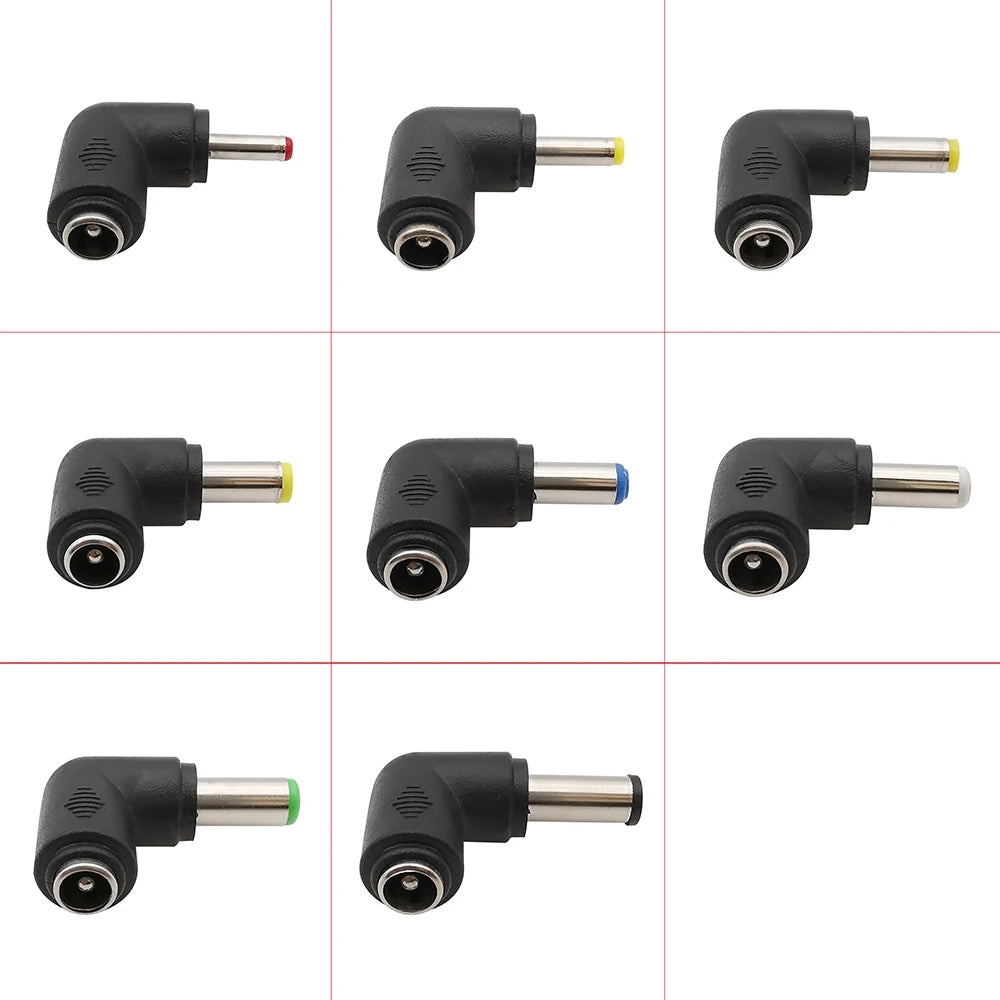 5/2/1Pcs Right Angle DC 5.5 x 2.1mm Female Jack to 3.5x1.35 