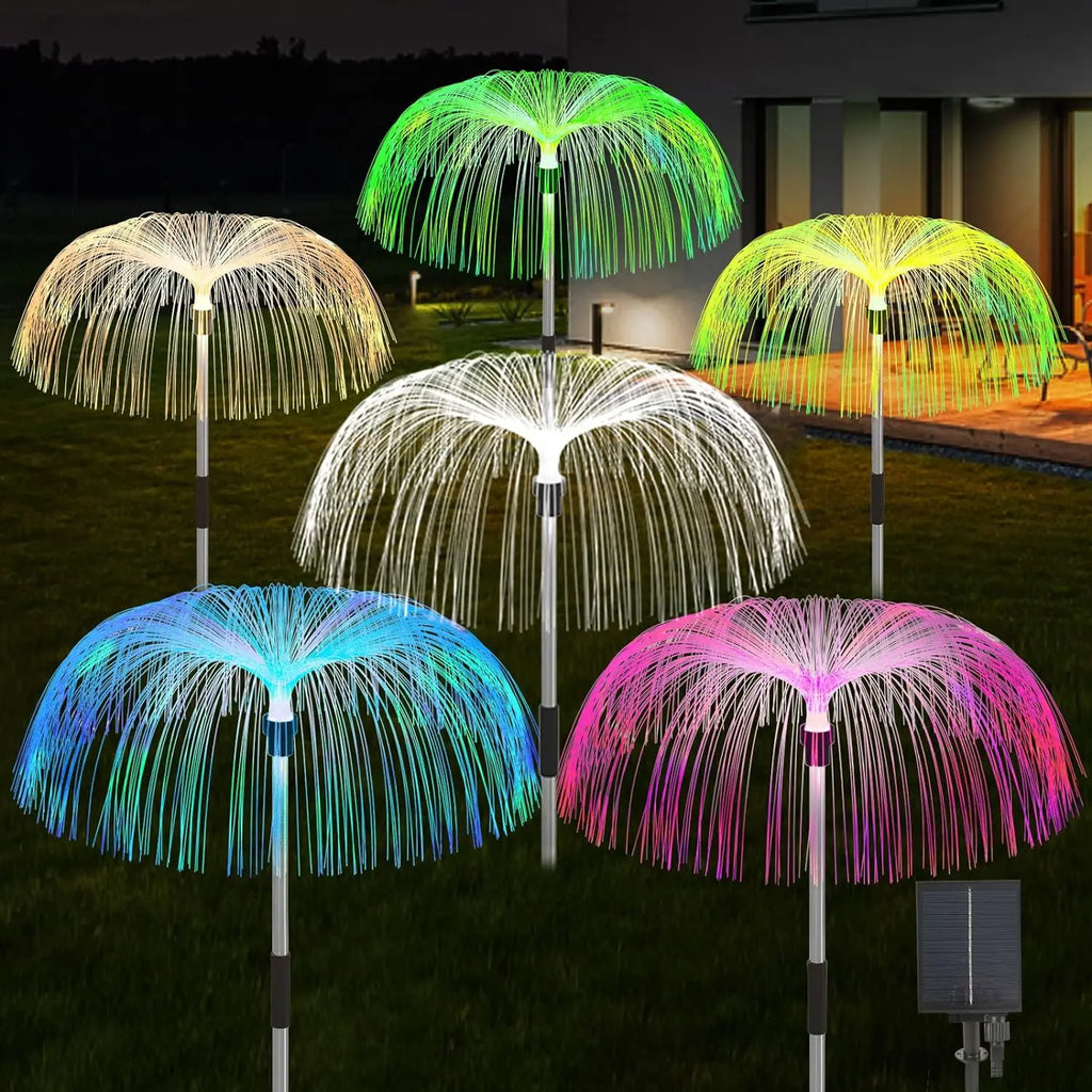 LED Solar Jellyfish Garden Lights Outdoor Waterproof Yard Ba