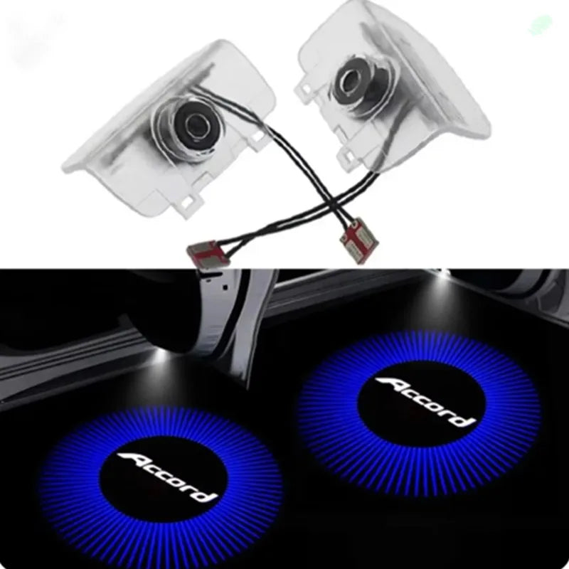 2PCS LED Car Interior Door Logo Projector Welcome Ghost Shad