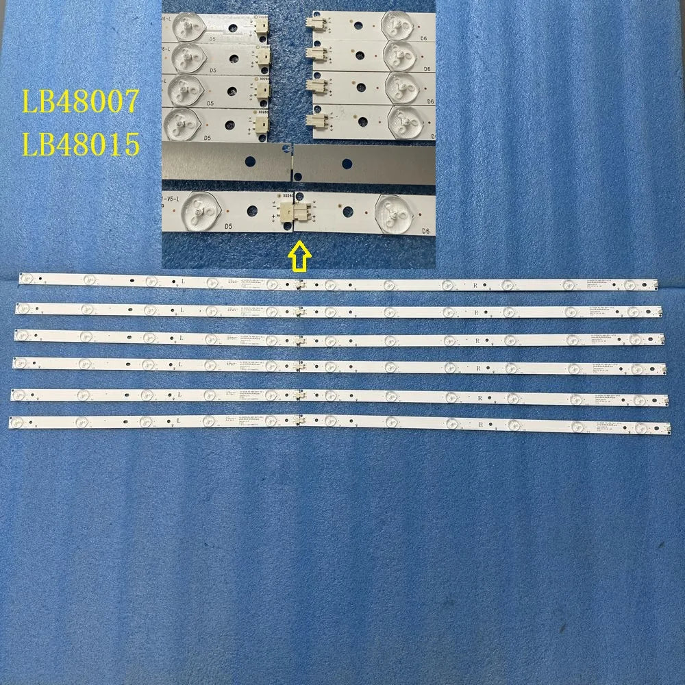 LED Strip for 48PFK4100/12 48PFH4100/88 48PFK4101/12 48PFK5500/12 88 TPT480H2-HWU23.K - Replacement TV