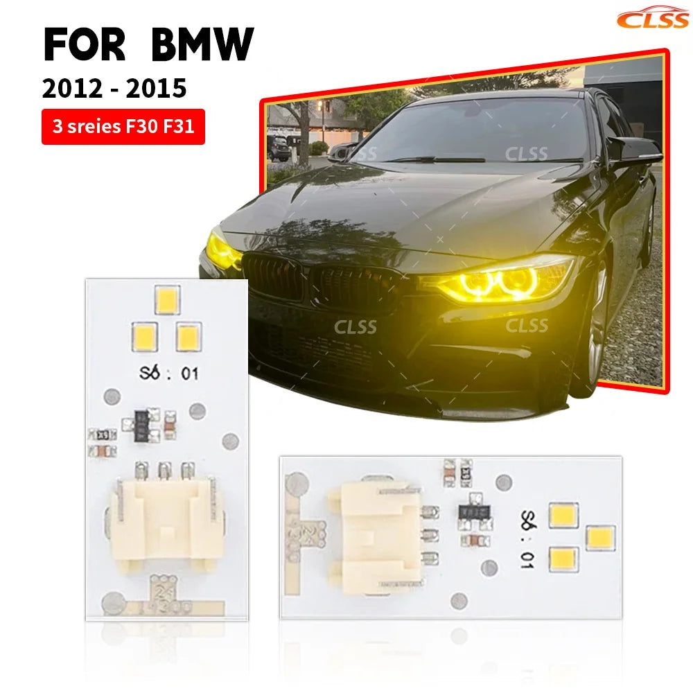 DRL Angel Eye LED Boards For BMW 3 Series F30 F31 F34 F35 320i 328i 2012-2015 Xenon Headlight 63117398766