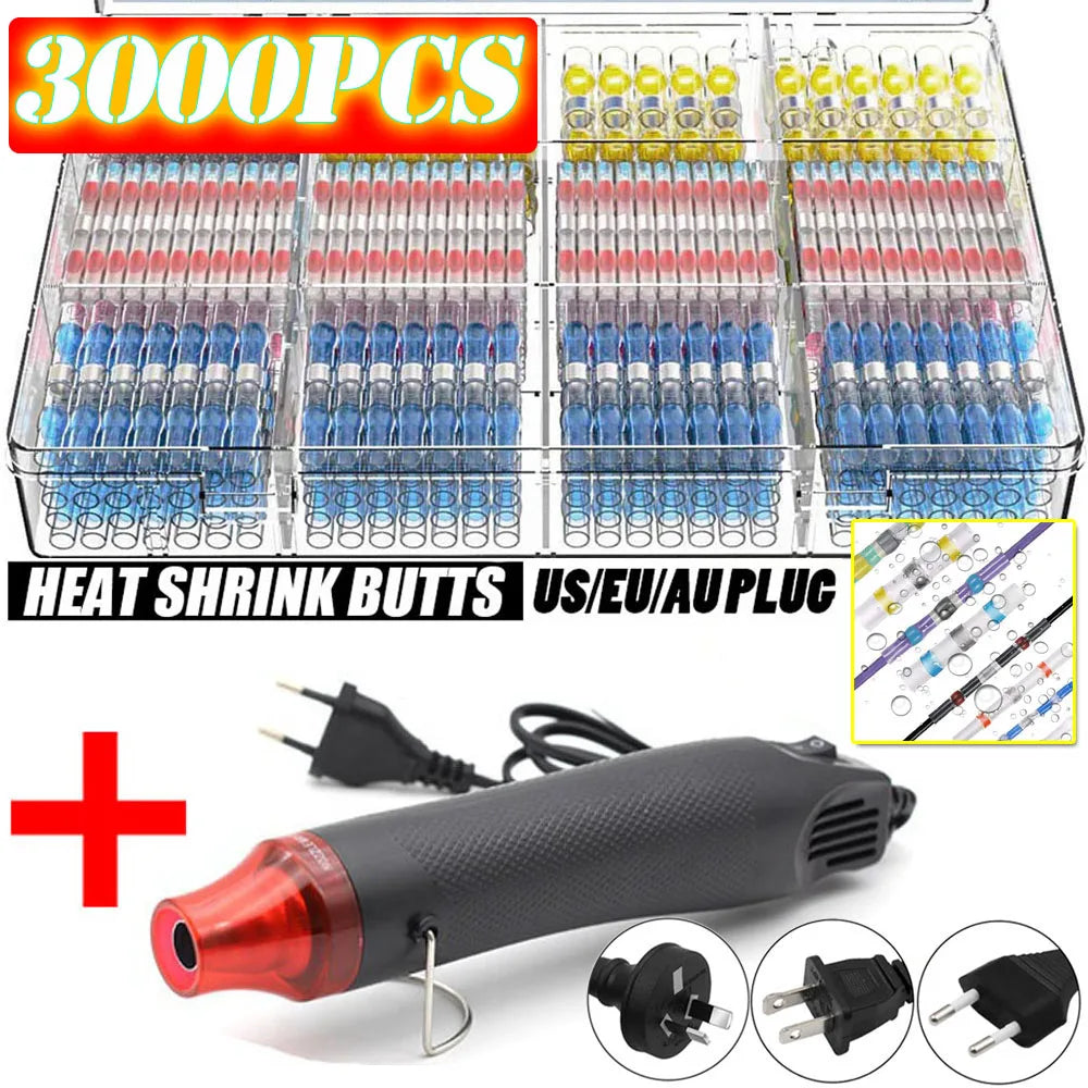 100/800PCS Solder Seal Wire Connectors Heat Shrink Solder Bu